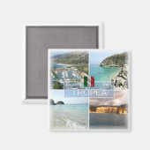 CLB014 TROPEA - Calabria - Italy - Fridge Magnet (Vorderseite/Rückseite)