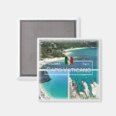 CLB016 CAPO VATICANO, Kalabrien, Italien, Kühlschr Magnet (Vorderseite/Rückseite)