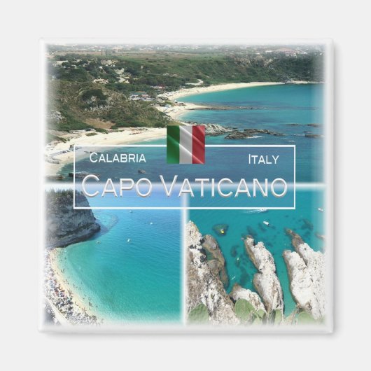 CLB016 CAPO VATICANO, Kalabrien, Italien, Kühlschr Magnet (Vorne)