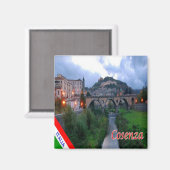 CLB027 COSENZA, Kalabrien, Italien, Kühlschrank Magnet (Vorderseite/Rückseite)