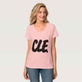 CLE Buchstaben T-Shirt (Vorderseite Vollansicht)