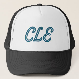 CLE Cleveland Airport Code - Retro Style Travel & Truckerkappe