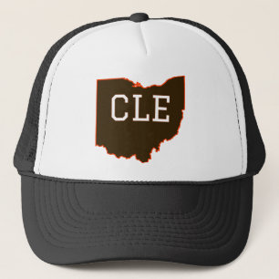 CLE Cleveland Ohio Staat Form Truckerkappe