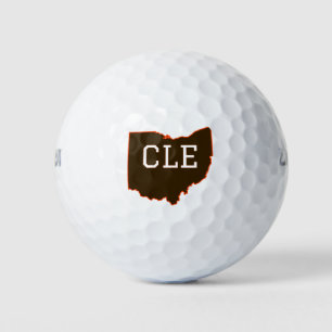 CLE Cleveland Ohio State Shape Golfball