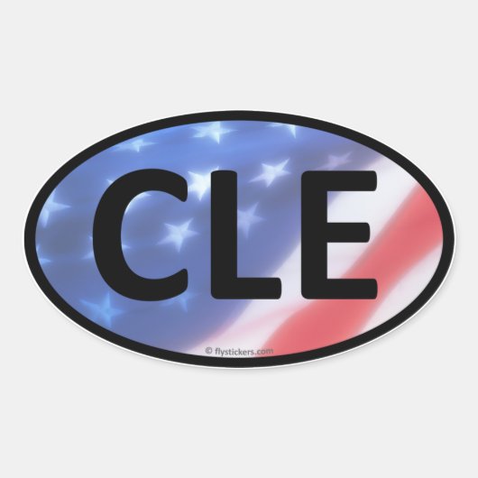 CLE Oval Aufkleber (Vorderseite)