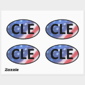 CLE Oval Aufkleber (Blatt)