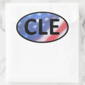 CLE Oval Aufkleber (Tasche)