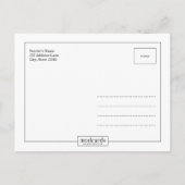 CLEAN 1 Foto Save the Date Postkarte (Rückseite)