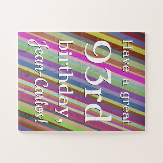Clean 93rd Birthday Puzzle (Horizontal)