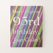 Clean 93rd Birthday Puzzle (Vertikal)