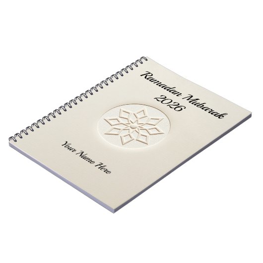 Clean Aesthetic Neutral Ramadan Notizblock (Linke Seite)