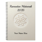 Clean Aesthetic Neutral Ramadan Notizblock (Vorderseite)