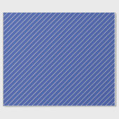 Clean and Simple Diagonal Line Patterns in Blue Geschenkpapier (Flach)