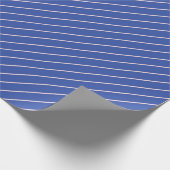 Clean and Simple Diagonal Line Patterns in Blue Geschenkpapier (Ecke)