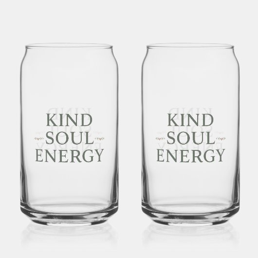 Clean and Simple "Kind Soul Energy" Dosenglas (Vorderseite)