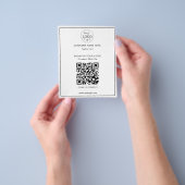 Clean and Simple QR Code Business Flyer for Client (Gruppe)