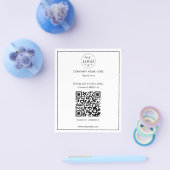 Clean and Simple QR Code Business Flyer for Client (Einzeln)