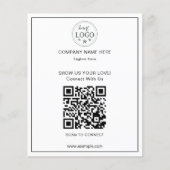 Clean and Simple QR Code Business Flyer for Client (Vorne)