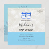 Clean Baby Shower Invitation – Customizable  Save The Date (Vorne/Hinten)