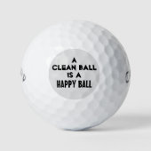 Clean Ball ist ein glücklicher Ball Funny Golf Bal (Vorderseite)
