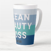 Clean Beauty Boss Latte Tasse (Rechte Ecke)