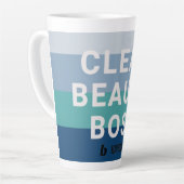 Clean Beauty Boss Latte Tasse (Linke Ecke)