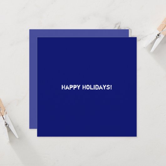 Clean Blue Corporate QR-Code Karte (Vorderseite/Rückseite Beispiel)