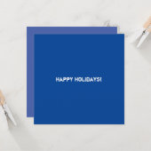 Clean Blue Corporate QR-Code Karte (Vorderseite/Rückseite Beispiel)