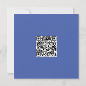 Clean Blue Corporate QR-Code Karte (Rückseite)