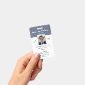 Clean Blue Homeschoor Student ID Abzeichen Ausweis (Handheld)