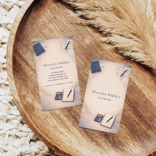 Clean Bookkeeping Office Branding Visitenkarte