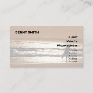 Clean Brown Classic Business Card Visitenkarte