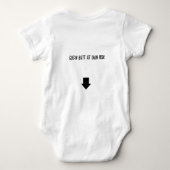 clean butt at own risk one piece baby strampler (Rückseite)