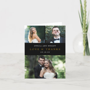 Clean Collage EDITABLE FARBE Danke Karte