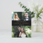 Clean Collage EDITABLE FARBE Vielen Dank Postcard Postkarte (Stehend Vorderseite)