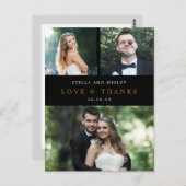 Clean Collage EDITABLE FARBE Vielen Dank Postcard Postkarte (Vorne/Hinten)