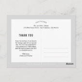 Clean Collage EDITABLE FARBE Vielen Dank Postcard Postkarte (Rückseite)