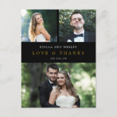 Clean Collage EDITABLE FARBE Vielen Dank Postcard Postkarte (Vorderseite)