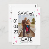 Clean Confetti speichern Sie das Foto Daten Postkarte (Vorne/Hinten)