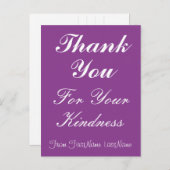Clean "Danke für Ihre Freundlichkeit" Postkarte (Vorne/Hinten)
