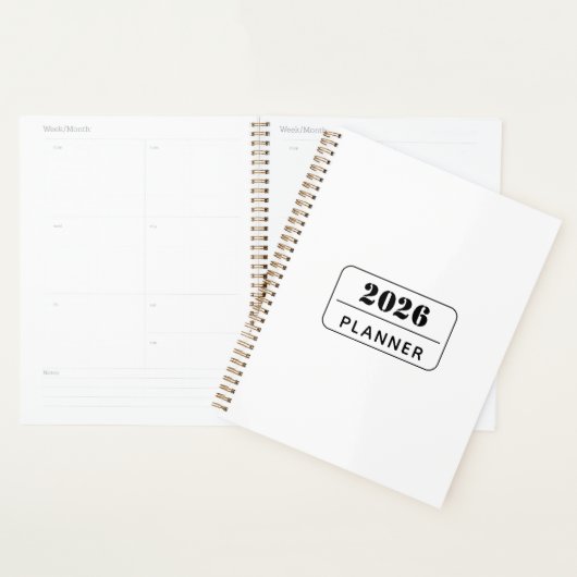 Clean Design Custom Text Modern Organizer Planner Planer (Anzeige)