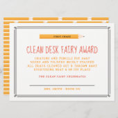 Clean Desk Fairy Award Einladung (Vorne/Hinten)
