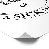 Clean Desk Funny Quotes Poster (Ecke)