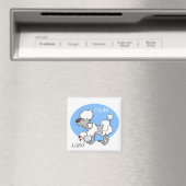 "CLEAN / DIRTY" Cartoon Poodle Geschirrspülmaschin Magnet (In Situ (Geschirrspüler))