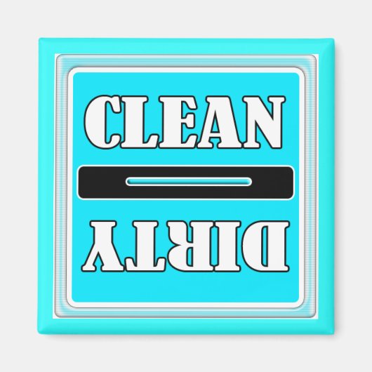 Clean Dirty Dish Washer Magnet (Vorne)