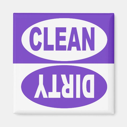 CLEAN & DIRTY DISHWASHER MAGNET (Vorne)