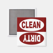 CLEAN & DIRTY DISHWASHER MAGNET (Vorderseite/Rückseite)