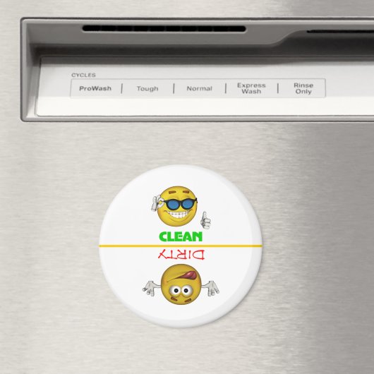 Clean Dirty Faces Dishwasher Magnet (In Situ (Geschirrspüler))