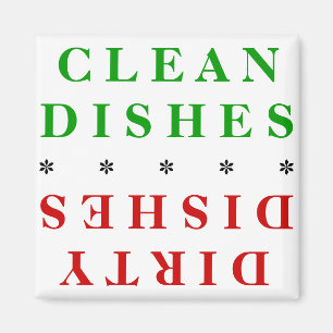 CLEAN/DIRTY GESCHIRR-SPÜLMASCHINEN-MAGNET MAGNET