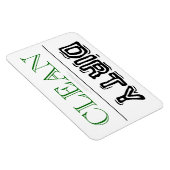 CLEAN DIRTY Geschirrspüler Wäschetrockner für mehr Magnet (Rechte Seite)